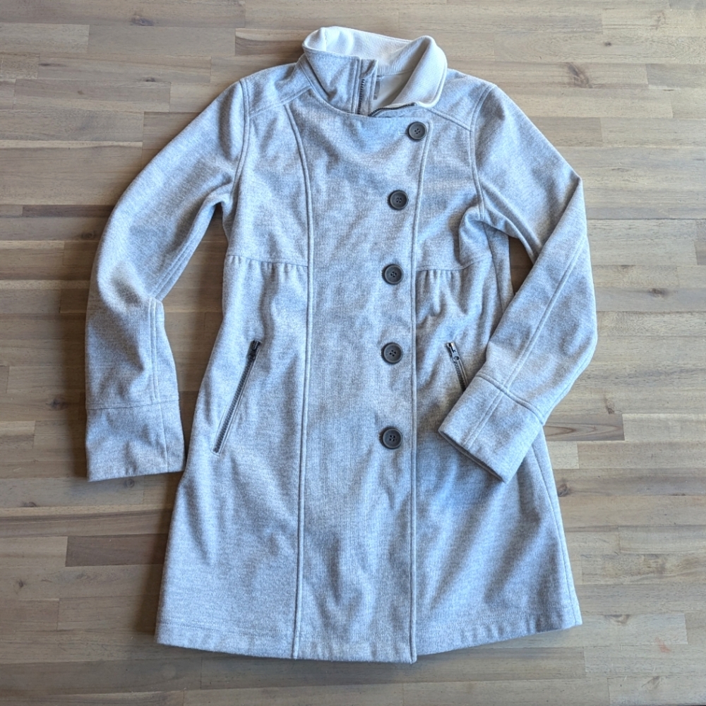 PrAna‎ Marina Long Heathered Gray Soft Jacket